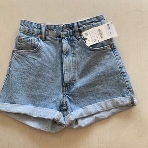 New Zara Mom high waisted shorts